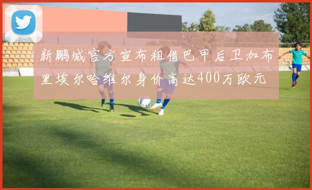 新鹏城官方宣布租借巴甲后卫加布里埃尔哈维尔身价高达400万欧元